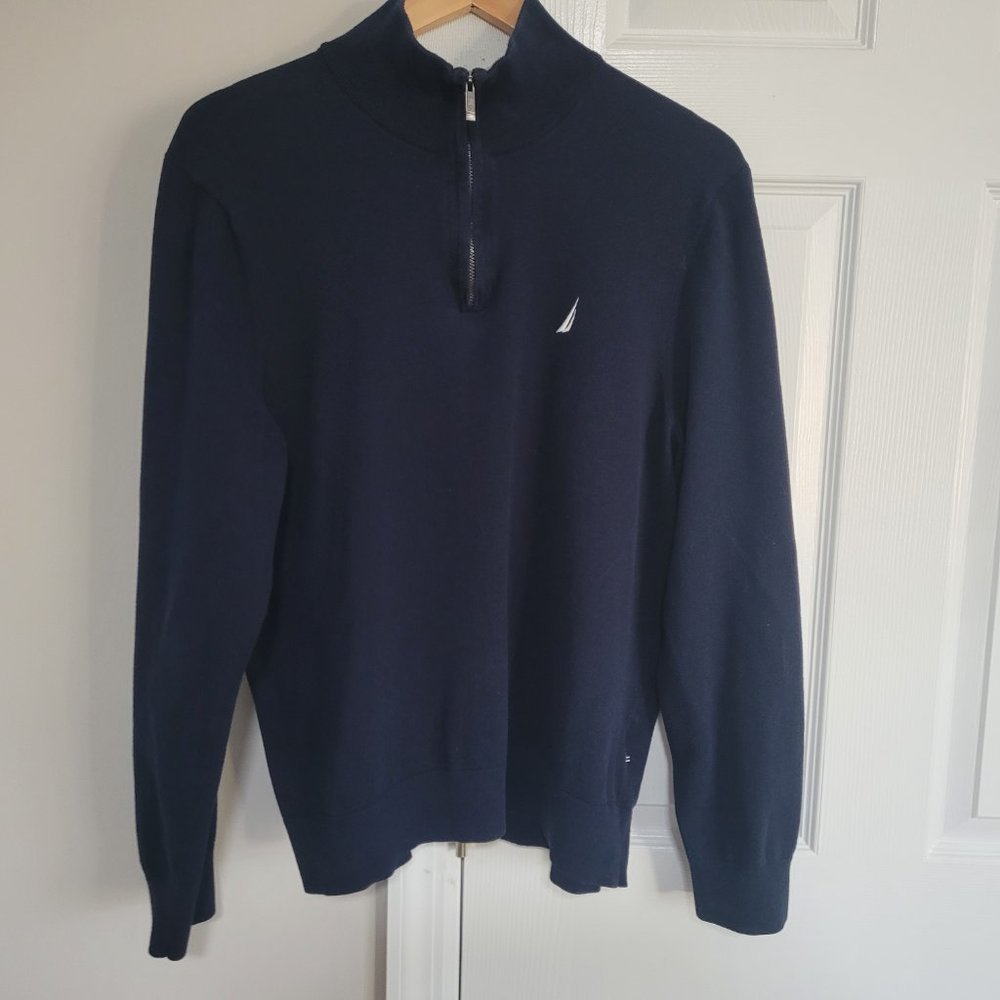 Nautica Dark Blue/ L Men Sweater - Picture 2 of 7
